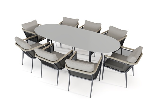 [24617] Lexo Dining 8 seidengrau